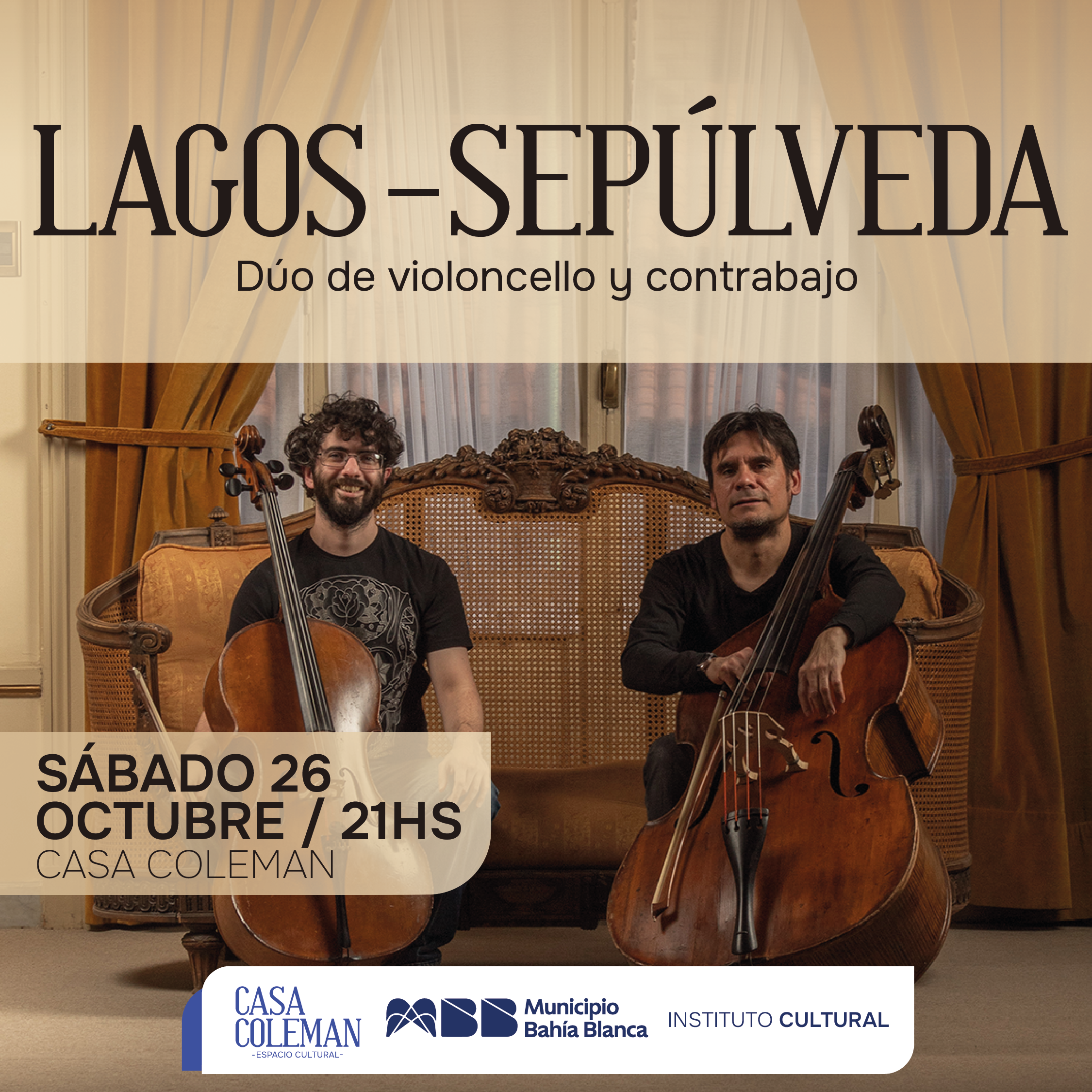 LAGOS – SEPULVEDA . Dúo de Violoncello y Contrabajo