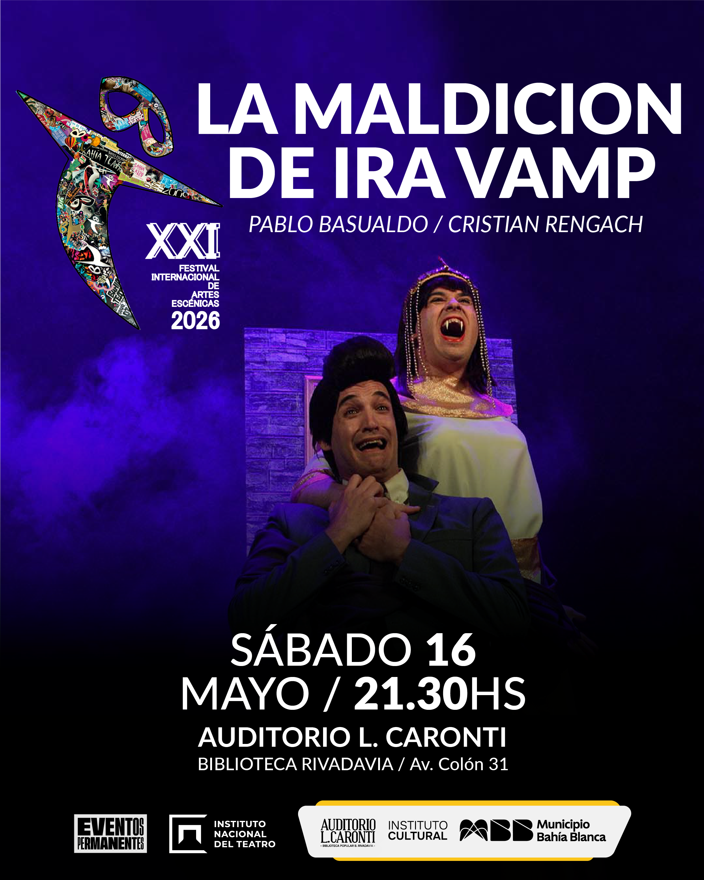 XXI FESTIVAL INTERNACIONAL DE ARTES ESCÉNICAS BAHÍA TEATRO 2026