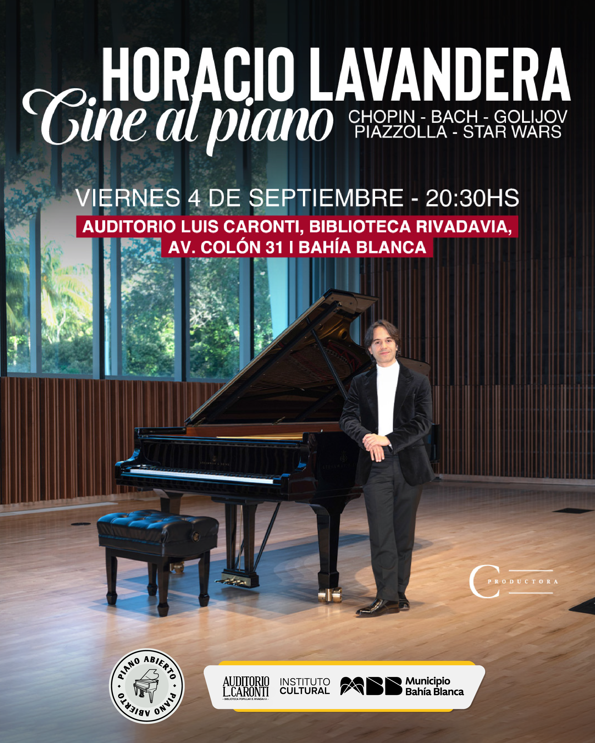 HORACIO LAVANDERA, CINE AL PIANO