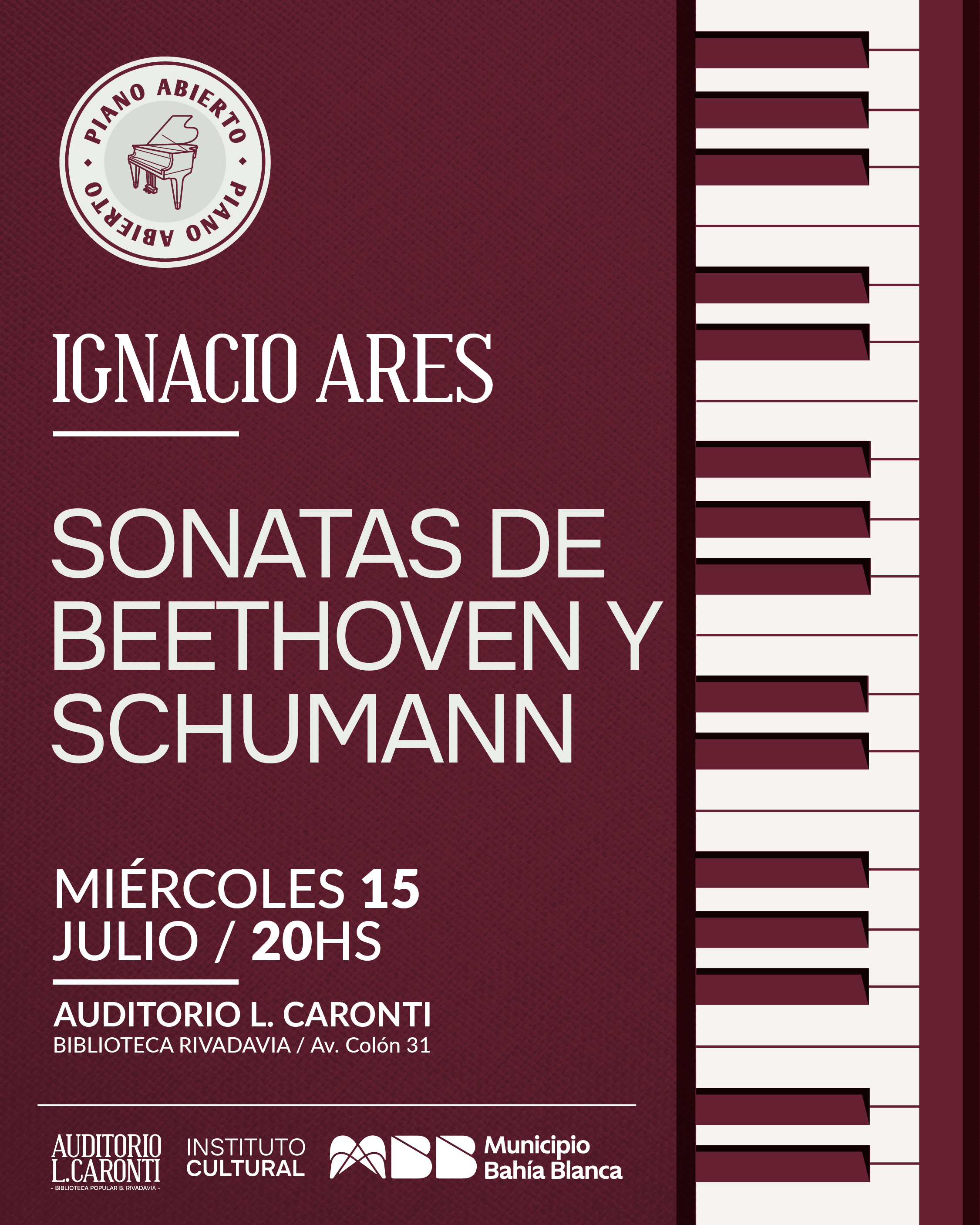 Ciclo de piano – Ignacio Ares