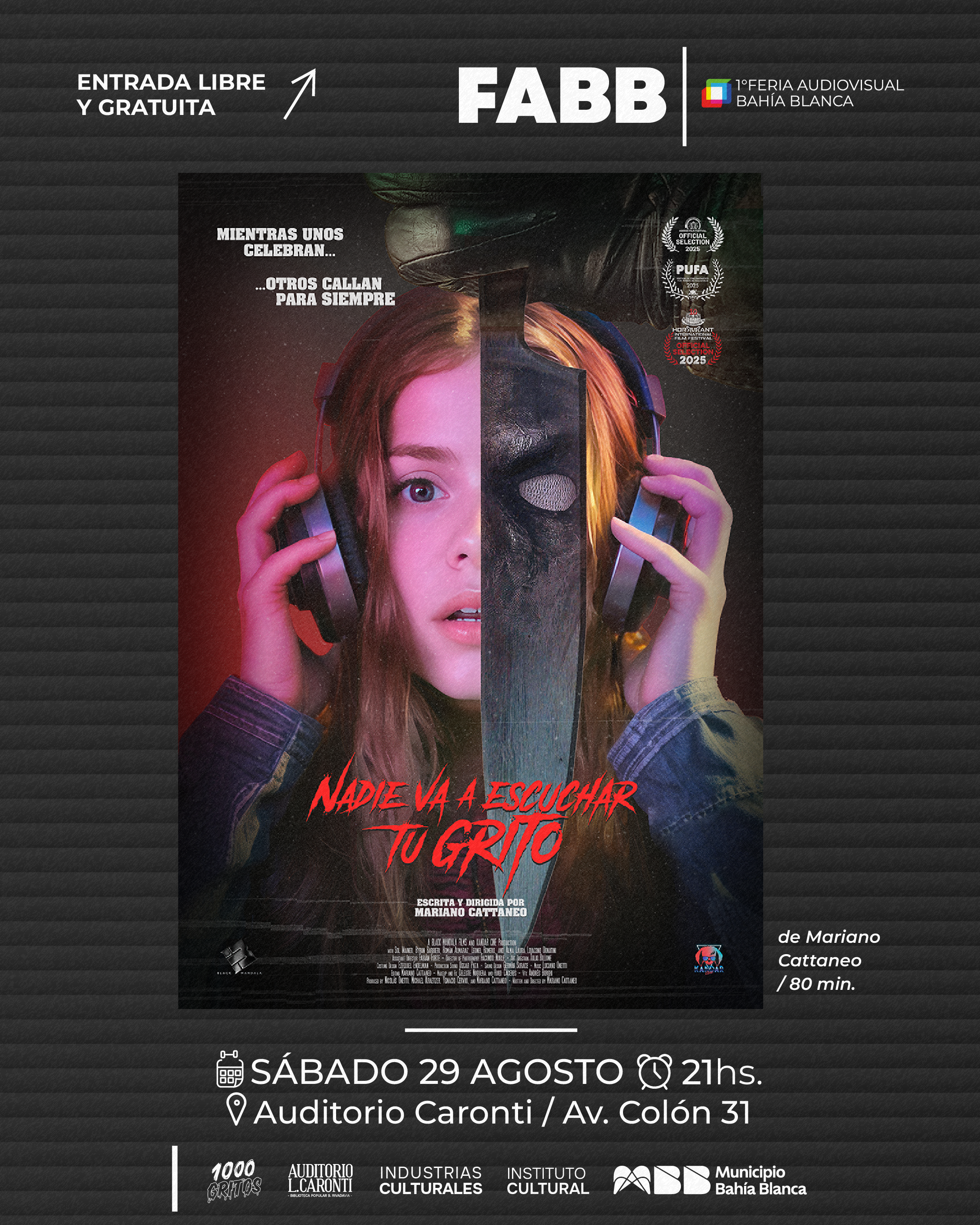 NADIE VA A ESCUCHAR TU GRITO
